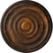 Ekena Millwork Carton Ceiling Medallion (For Canopies up to 3 3/4"), Hand-Painted Rust, 17 3/4"OD x 1 3/8"P CM18CARUS - alternate 1